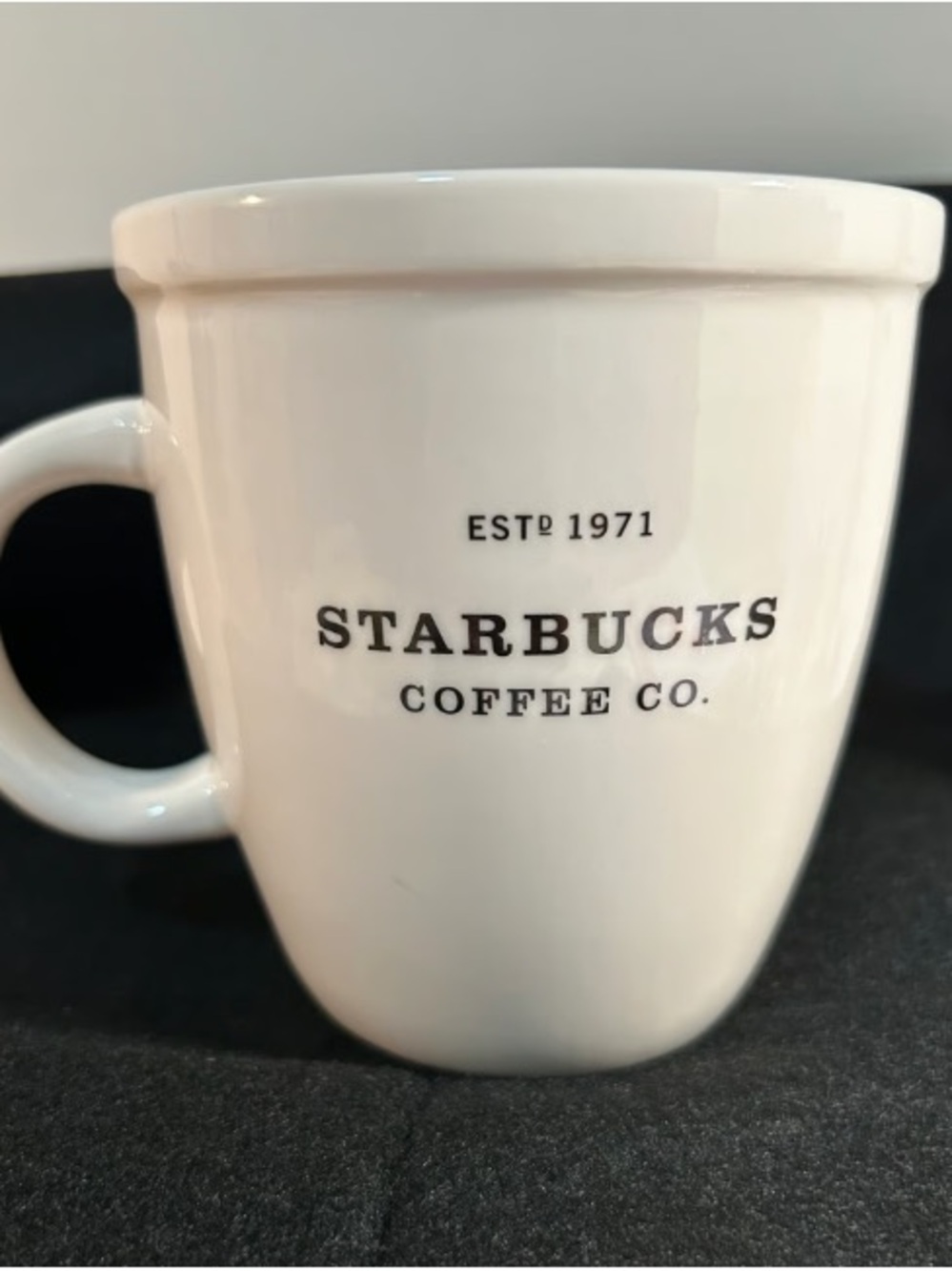 Starbucks White Ceramic Coffee Mug - Classic Logo